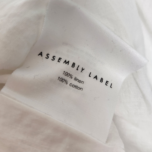 Assembly Label White Linen Skirt - Picture 9 of 14